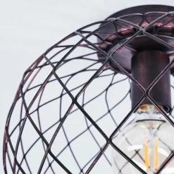 Plafonnier Nordslesvig Bronze, Noir, 1 lumière