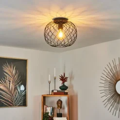 Plafonnier Nordslesvig Noir, 1 lumière