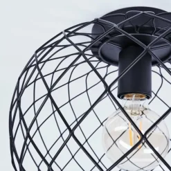 Plafonnier Nordslesvig Noir, 1 lumière