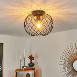 Plafonnier Nordslesvig Noir, 1 lumière