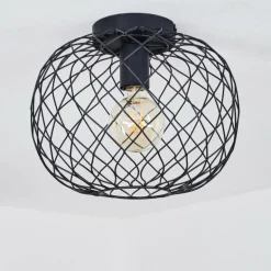 Plafonnier Nordslesvig Noir, 1 lumière
