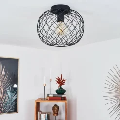 Plafonnier Nordslesvig Noir, 1 lumière