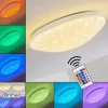 Plafonnier Norton Star LED Blanc, 1 lumière, Télécommandes, Changeur de couleurs