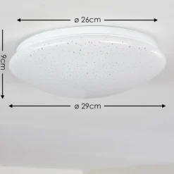 Plafonnier Norton Star LED Blanc, 1 lumière, Télécommandes, Changeur de couleurs