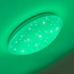 Plafonnier Norton Star LED Blanc, 1 lumière, Télécommandes, Changeur de couleurs