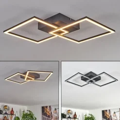 Plafonnier Obo LED Noir, 1 lumière