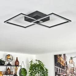 Plafonnier Obo LED Noir, 1 lumière
