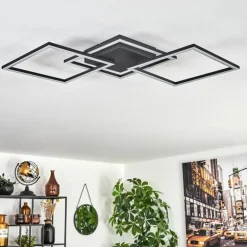 Plafonnier Obo LED Noir, 1 lumière