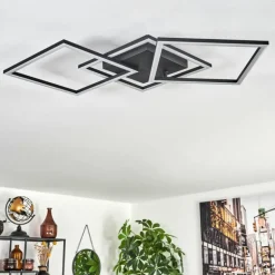 Plafonnier Obo LED Noir, 1 lumière