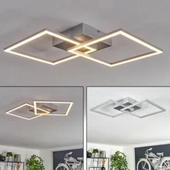 Plafonnier Obo LED Titane, 1 lumière