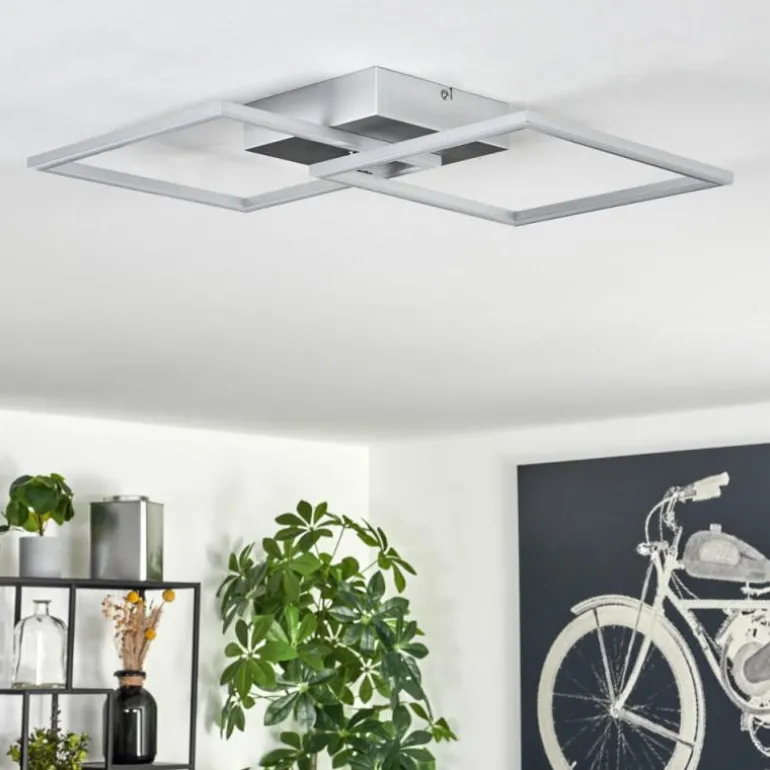 Plafonnier Obo LED Titane, 1 lumière