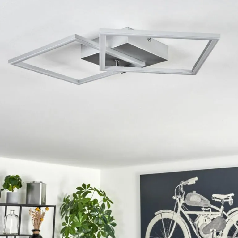 Plafonnier Obo LED Titane, 1 lumière