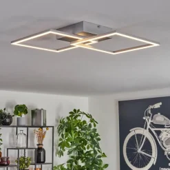 Plafonnier Obo LED Titane, 1 lumière