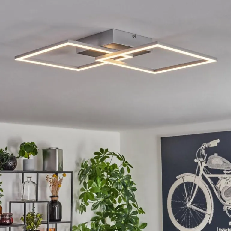 Plafonnier Obo LED Titane, 1 lumière