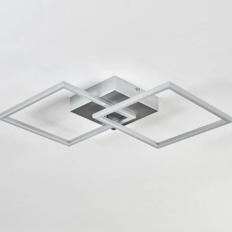 Plafonnier Obo LED Titane, 1 lumière