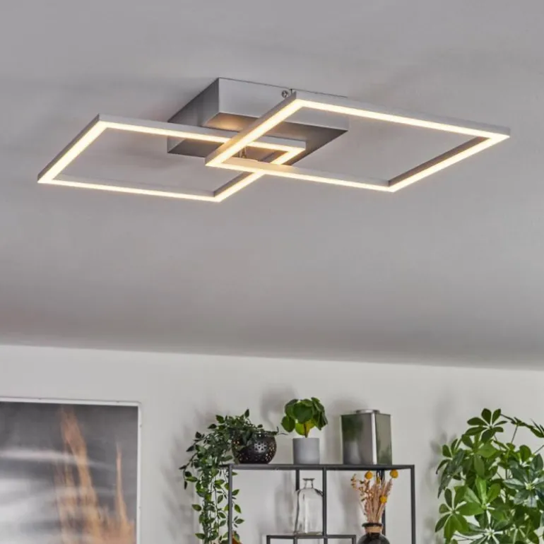 Plafonnier Obo LED Titane, 1 lumière