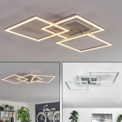 Plafonnier Obo LED Titane, 1 lumière
