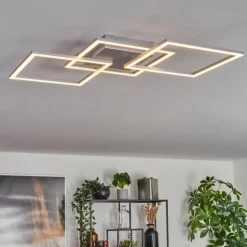Plafonnier Obo LED Titane, 1 lumière