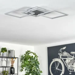 Plafonnier Obo LED Titane, 1 lumière