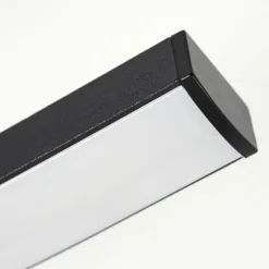 Plafonnier Odda LED Couleur bois, Noir, 4 lumières