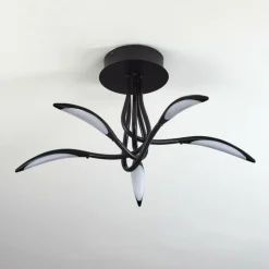 Plafonnier Oetling LED Noir, 1 lumière