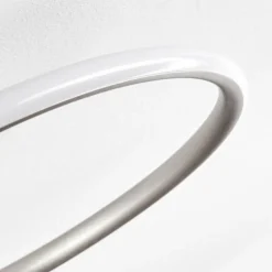 Plafonnier Olok LED Argenté, Blanc, 1 lumière, Télécommandes