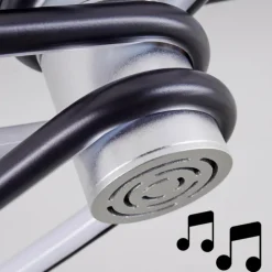 Plafonnier Olul LED Noir, Blanc, 2 lumières