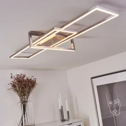 Plafonnier Omega LED Nickel mat, 1 lumière