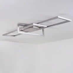 Plafonnier Omega LED Nickel mat, 1 lumière