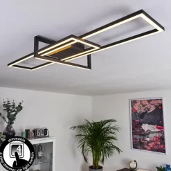 Plafonnier Omega LED Noir, 1 lumière