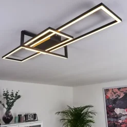 Plafonnier Omega LED Noir, 1 lumière