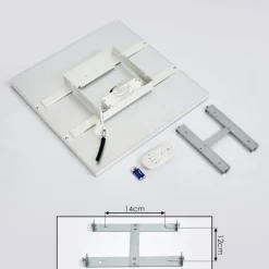 Plafonnier Onlaj LED Blanc, 1 lumière, Télécommandes