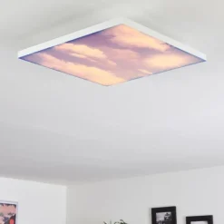 Plafonnier Onlaj LED Blanc, 1 lumière, Télécommandes