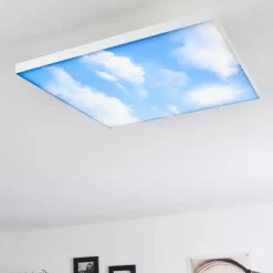 Plafonnier Onlaj LED Blanc, 1 lumière, Télécommandes