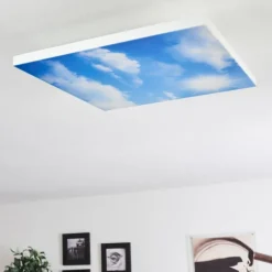 Plafonnier Onlaj LED Blanc, 1 lumière, Télécommandes