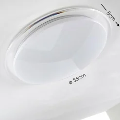 Plafonnier Oranki LED Blanc, 1 lumière, Télécommandes