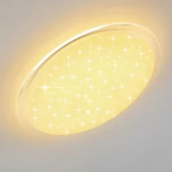 Plafonnier Oranki LED Blanc, 1 lumière, Télécommandes