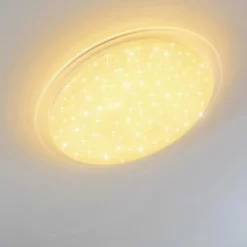 Plafonnier Oranki LED Blanc, 1 lumière, Télécommandes