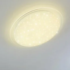 Plafonnier Oranki LED Blanc, 1 lumière, Télécommandes
