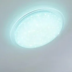 Plafonnier Oranki LED Blanc, 1 lumière, Télécommandes