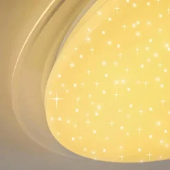 Plafonnier Oranki LED Blanc, 1 lumière, Télécommandes