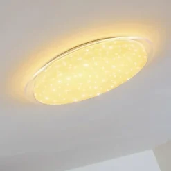 Plafonnier Oranki LED Blanc, 1 lumière, Télécommandes