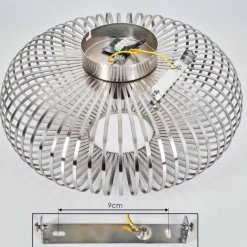 Plafonnier Oravi Argenté, 1 lumière