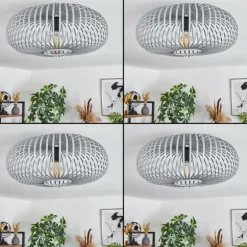 Plafonnier Oravi Gris, 1 lumière