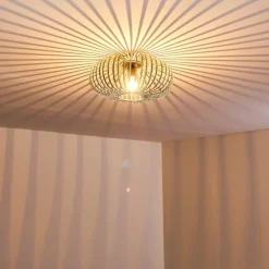 Plafonnier Oravi Gris, Argenté, 1 lumière