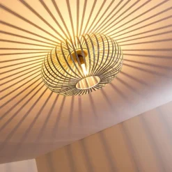 Plafonnier Oravi Gris, Argenté, 1 lumière