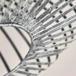 Plafonnier Oravi Gris, Argenté, 1 lumière