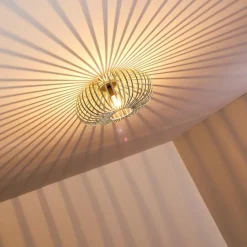 Plafonnier Oravi Gris, Argenté, 1 lumière