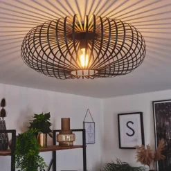 Plafonnier Oravi Noir, 1 lumière