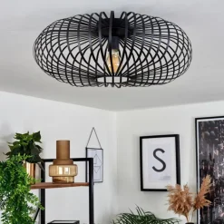 Plafonnier Oravi Noir, 1 lumière